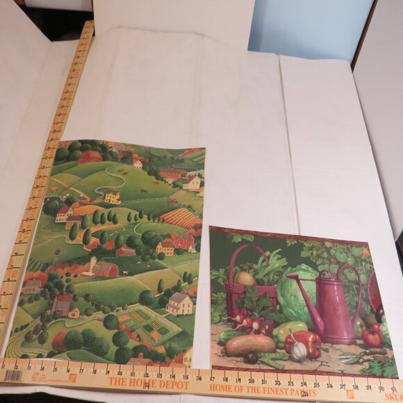 Wallpaper Samples & Vineyard Calendar (Warm Colors) Garden, Vineyards, Farmhouse - Picture 4 of 15